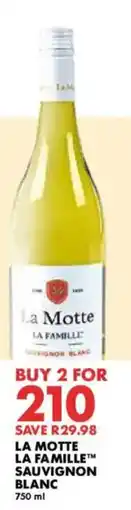 Woolworths La Motte La Famille Sauvignon Blanc offer