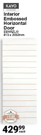 Mica KAYO Interior Embossed Horizontal Door offer