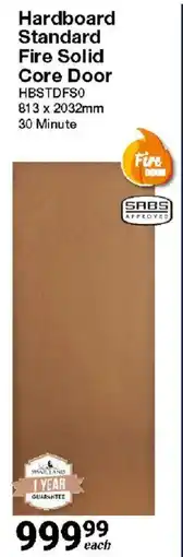 Mica Hardboard Standard Fire Solid Core Door offer