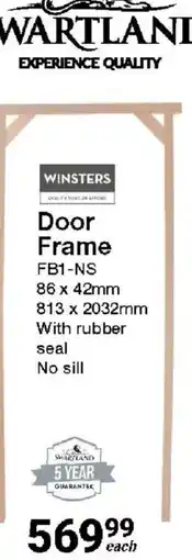 Mica Winsters Door Frame offer