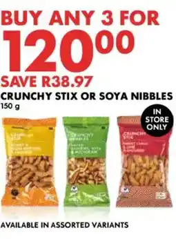Woolworths Crunchy Stix or Soya Nibbles offer