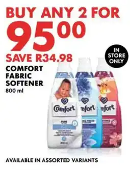 Woolworths Comfort Fabric Softener offer