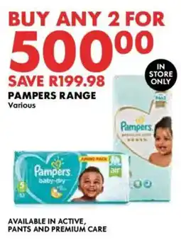 Woolworths Pampers Range offer
