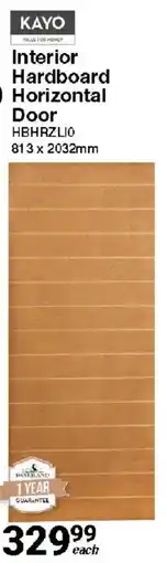 Mica KAYO Interior Hardboard Horizontal Door offer