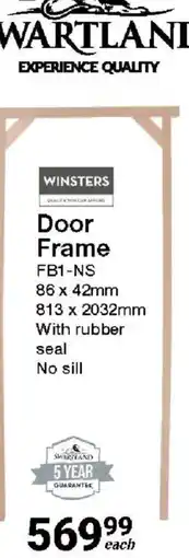 Mica Winsters Door Frame offer