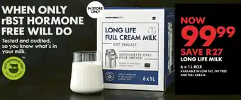Long Life Full Cream Milk