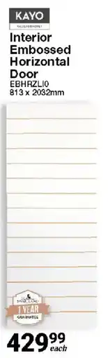 Mica KAYO Interior Embossed Horizontal Door offer