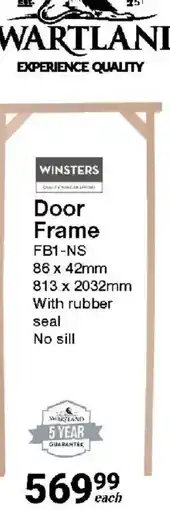 Mica Winsters Door Frame offer