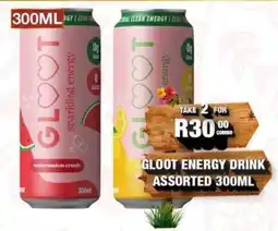 Take 'n Pay Gloot energy drink assorted offer
