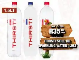 Take 'n Pay Thirsti still or sparkling water offer