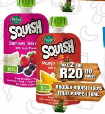 Take 'n Pay Rhodes squish 100% fruit puree offer
