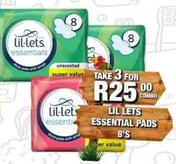 Take 'n Pay Lil lets essential pads offer