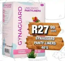 Take 'n Pay Gynaguard panty liners offer