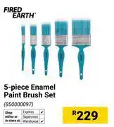 Builders Warehouse Fired Earth 5 Piece Enamel Paint Brush Set 850000097 offer