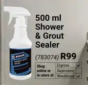 Builders Warehouse A.Shak Shower & Grout Sealer 783074-500ml offer
