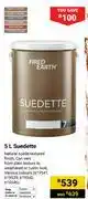 Builders Warehouse Fired Earth 5L Suedette 619541,619539,619542,619546 offer