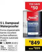 Builders Warehouse Plascon Dampseal Waterproofer 6187-5Ltr offer