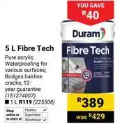 Builders Warehouse Duram Fibre Tech 151274007-5Ltr offer