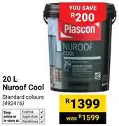 Builders Warehouse Plascon Nuroof Cool 492416-20Ltr offer