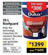Builders Warehouse Dulux Roofguard 8834016-20Ltr offer