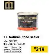 Builders Warehouse TFC Natural Stone Sealer Matt 482353-1Ltr offer