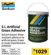 Builders Warehouse Genkem Artificial Grass Adhesive 590603-5Ltr offer
