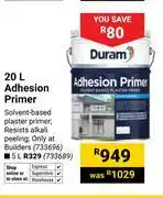 Builders Warehouse Duram Adhesion Primer 733696-20Ltr offer