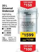 Builders Warehouse Fired Earth Universal Undercoat (White) 599680-20Ltr offer