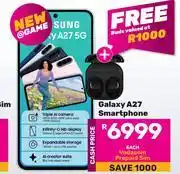 Game Samsung Galaxy A27 Smartphone Free Buds offer