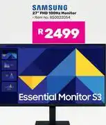 Game Samsung 27 FHD 100Hz S3 Monitor 850022054 offer