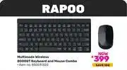 Game Rapoo Multimode Wireless 8000GT Keyboard And Mouse Combo 850031320 offer