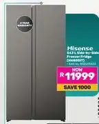 Game Hisense 543Ltr Side-By-Side Freezer Fridge H680SIT offer
