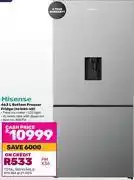 Game Hisense 463Ltr Bottom Freezer Fridge H610BS-WD 809314 offer