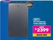Game Defy 90Ltr Metallic Bar Fridge DBF90M 850002581 offer