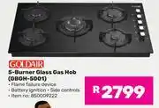Game Goldair 5 Burner Glass Gas Hob GBGH-5001 850009222 offer