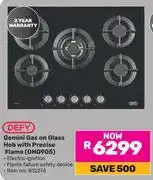 Game Defy Gemini Gas On Glass Hob With Precise Flame DHG905 812274 offer