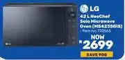 Game LG 42L Neochef Solo Microwave Oven MS4235GIS 770563 offer
