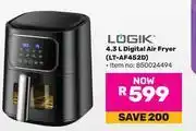 Game Logik 4.3Ltr Digital Air Fryer LT-AF452D 850024494 offer