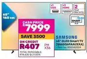 Game Samsung 65 QLED Smart TV QA65Q6FAAUXXA 850042024 offer