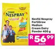 Game Nestle Nespray Forti Grow Medium Cream Dairy Powder-400g offer
