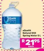 Game Aquelle Natural Still Spring Water-5L offer