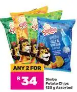 Game Simba Potato Chips Assorted-For 2 x 120g offer