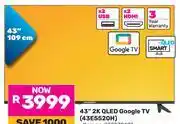 Game Skyworth 43 2K QLED Google TV 43E5520H 850030497 offer