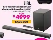Game JBL 3.1 Channel Soundbar With Wireless Subwoofer SB580 850021120 offer
