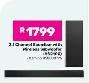 Game Hisense 2.1 Channel Soundbar With Wireless Subwoofer HS2100 850000796 offer