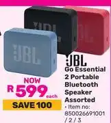 Game JBL Go Essential 2 Portable Bluetooth Speaker Assorted 850026691001/2/3 offer