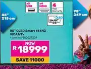 Game Hisense 85 QLED Smart 144Hz VIDAA TV 850029229 offer