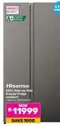 Game Hisense 543L Side By Side Freezer/Fridge H680SIT 850033433 offer