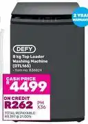 Game Defy 8Kg Top Loader Washing Machine DTL165 836824 offer