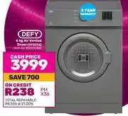 Game Defy 6Kg Air Vented Dryer DTD236 850022861 offer